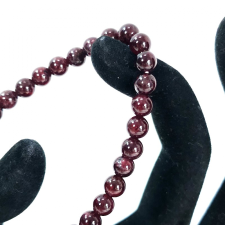 Granat rosu bratara elastica sfere 0.6 cm [2]