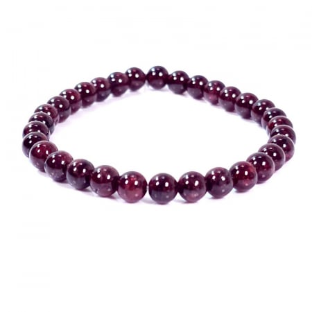 Granat rosu bratara elastica sfere 0.6 cm