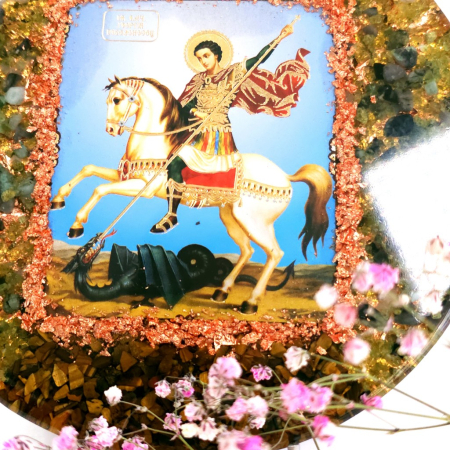 Sfantul Gheorghe icoana decoratiune orgon [2]