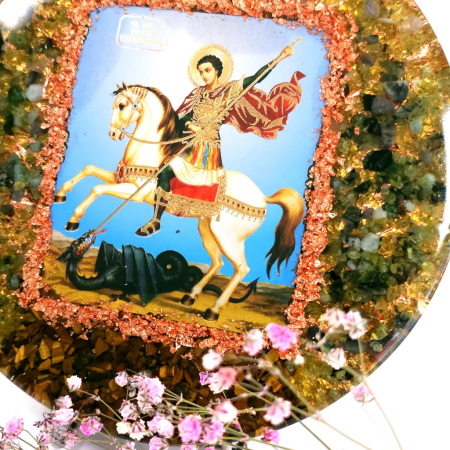 Sfantul Gheorghe icoana decoratiune orgon [3]