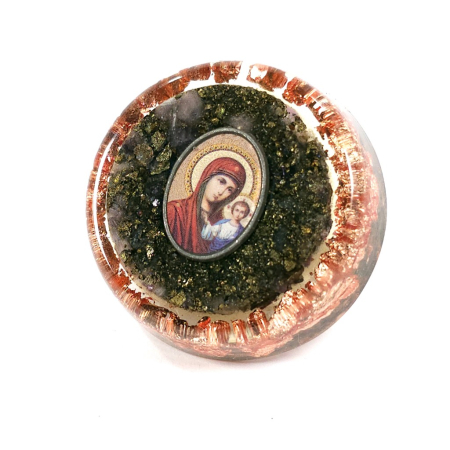 Icoana mica rotunda cu Maica Domnului cu Pruncul Iisus [4]