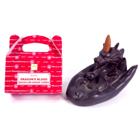 Conuri parfumate backflow Satya Dragon's Blood [1]