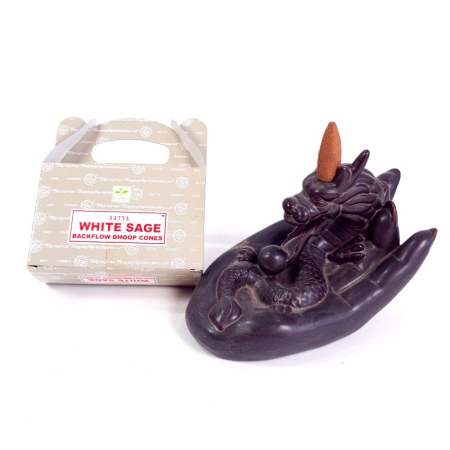 Conuri parfumate backflow Satya White Sage [1]