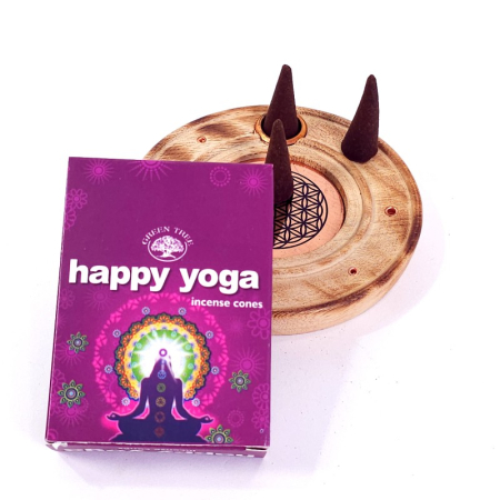 Conuri parfumate Green Tree Happy Yoga [1]