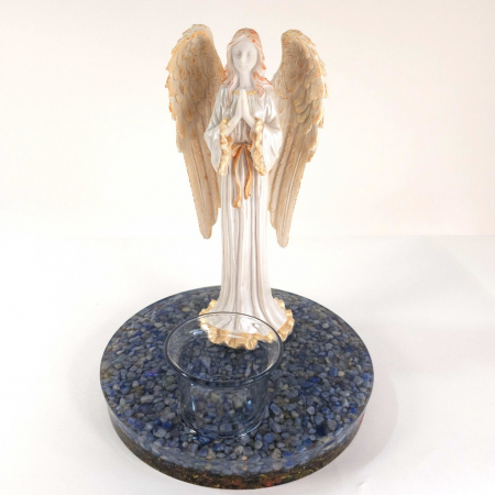 Candela decoratiune inger pe suport orgon [1]