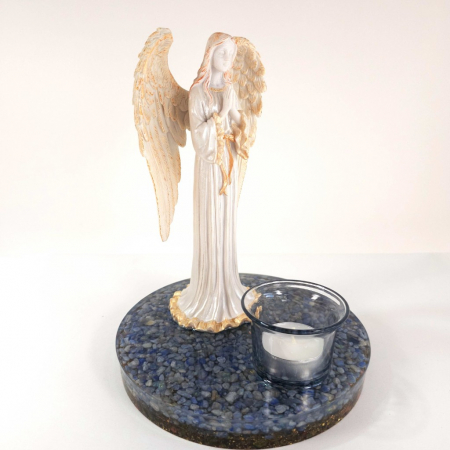 Candela decoratiune inger pe suport orgon [4]