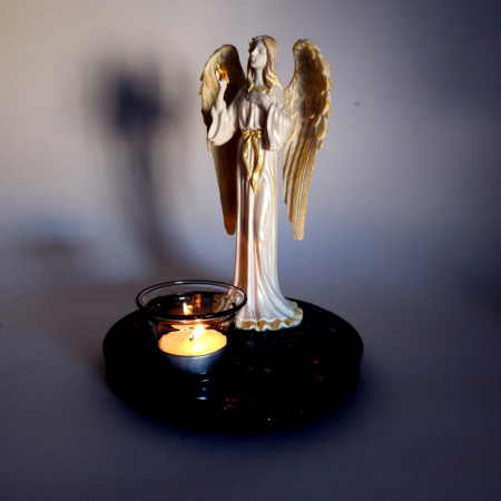 Candela decoratiune inger pe suport orgon [4]