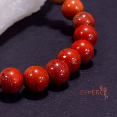 Bratara elastica pietre naturale jasp rosu [3]