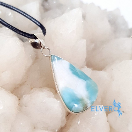 Larimar pandantiv placat cu argint, unicat [1]