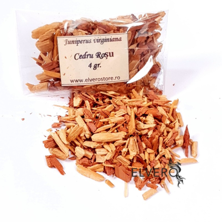 Produse aromaterapie - Lemn cedru roșu, mărunțit pentru fumigatii, 4 gr, Juniperus Virginiana, 
