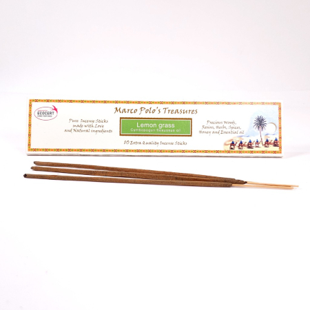 Betisoare parfumate Fiore D'Oriente Lemon Grass cu uleiuri esentiale, Marco Polo's Treasures [2]