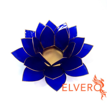 Lotus indigo decorațiune suport pentru lumânări [1]