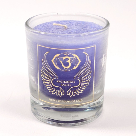 Lumânări parfumate - Lumanare albastra din ceara naturala cu ulei esential