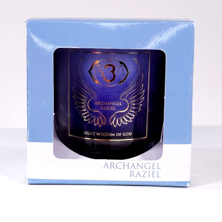 Lumanare albastra din ceara naturala cu ulei esential [1]