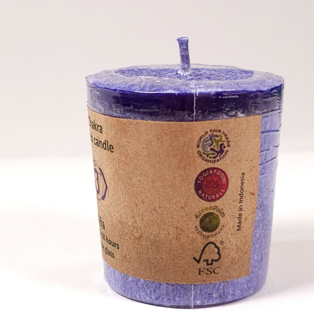 Lumanare din ceara naturala de culoare mov [1]