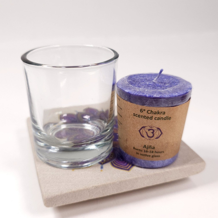 Lumanare din ceara naturala de culoare mov [3]