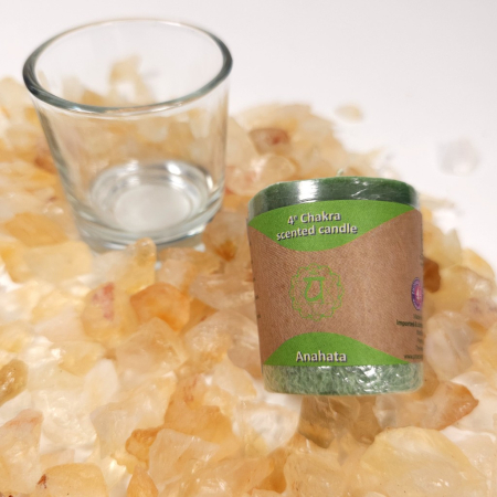 Lumanare parfumata verde chakra 4 [5]