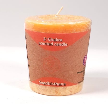 Lumânări parfumate - Lumanare parfumata portocalie pentru chakra 2
