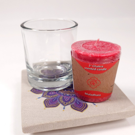Lumanare parfumata rosie chakra 1 [3]