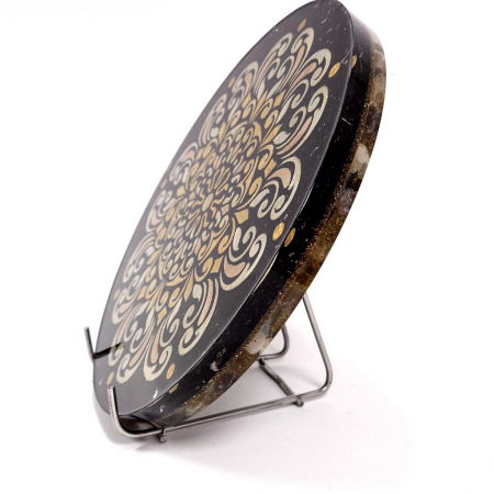 Tablou mandala aurie din pietre naturale [5]
