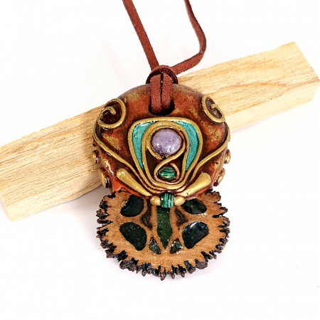 Medalion boho chic din pietre semiprețioase [2]