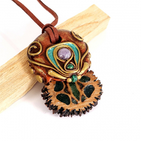 Medalion boho chic din pietre semiprețioase [3]