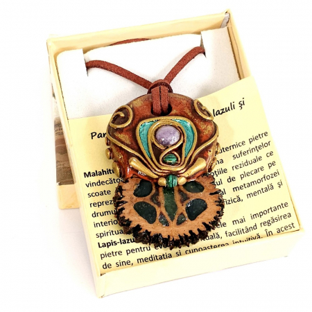 Medalion boho chic din pietre semiprețioase [5]