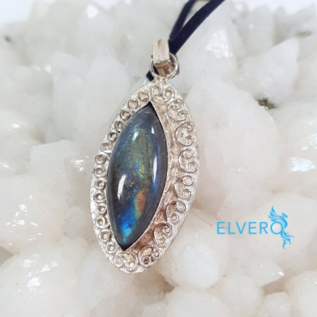 Labradorit pandantiv placat cu argint unicat [1]