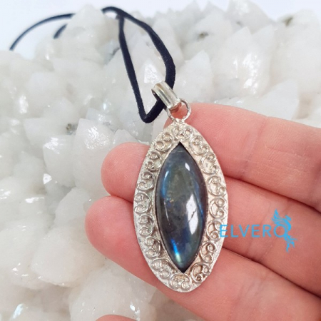 Labradorit pandantiv placat cu argint unicat [2]