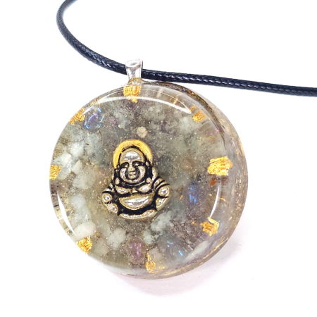 medalion zen din pietre naturale cu buddha razand fericit [2]