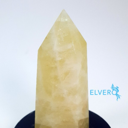 Bagheta de citrin natural pe suport orgon turmalina neagra [1]