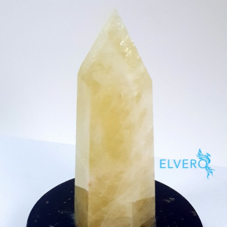 Bagheta de citrin natural pe suport orgon turmalina neagra [2]