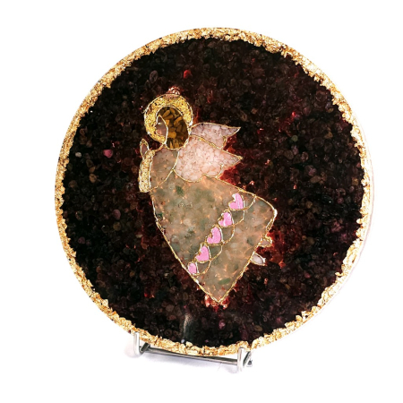 Decoratiune Inger pazitor din pietre semipretioase naturale [1]