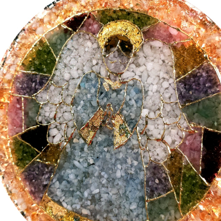 Decoratiune vitraliu Inger pazitor rugandu-se [2]