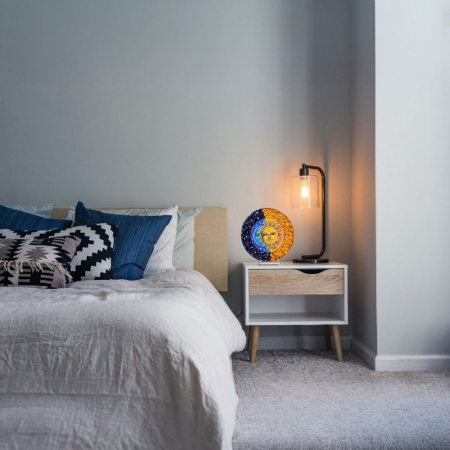 Obiect decorativ Soare si Luna din pietre semipretioase [4]