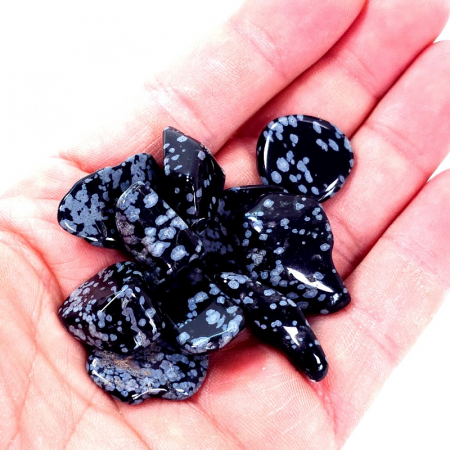 Obsidian fulg de nea natural [1]