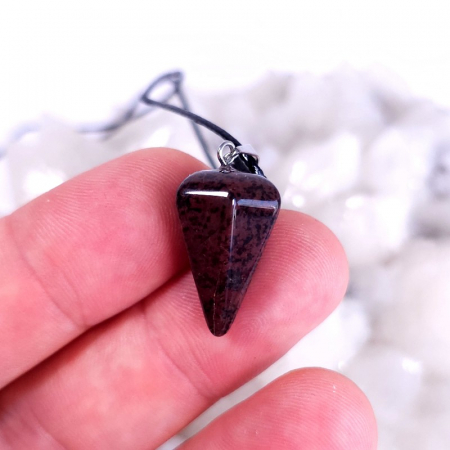 Medalion pendul din obsidian mahon [3]