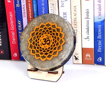 Chakra 7, Sahasrara, disc orgonic din pietre semipretioase [3]