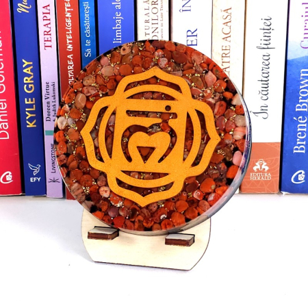 Chakra 1, Muladhara, disc orgonic din pietre semipretioase [2]