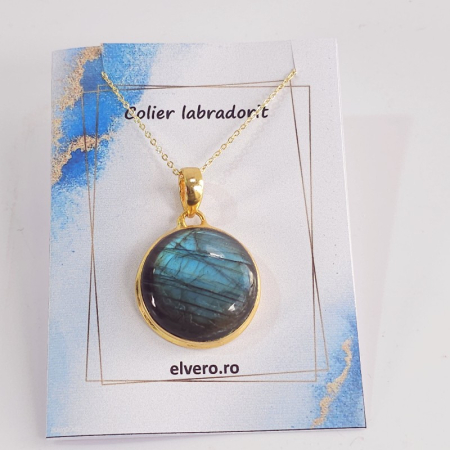 Pandantiv labradorit placat cu aur [4]