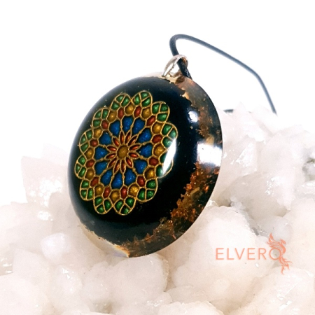 Pandantiv mandala cu turmalina neagra [2]