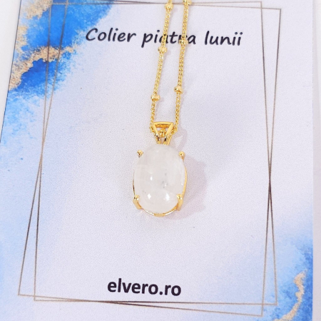 Bijuterie cu piatra lunii naturala placata cu aur [3]