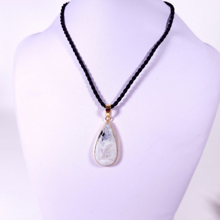 Medalion piatra lunii moonstone naturala [3]