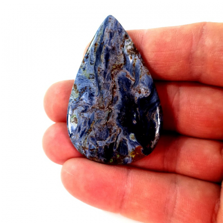 Cabochon mare din piatră semiprețioasă naturală de pietersit [1]