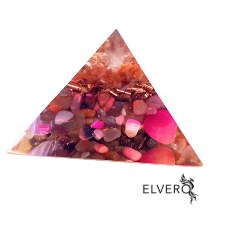 Piramida orgonica din agat si cuart * [2]