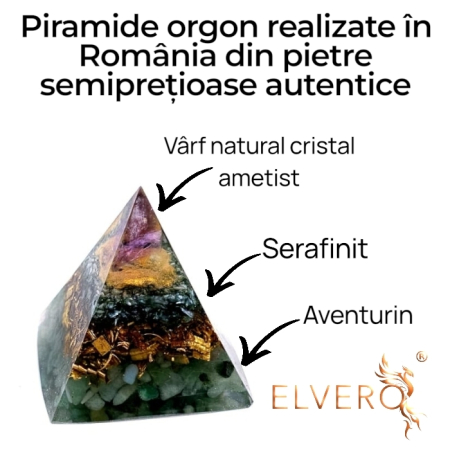 Piramida orgonica din pietre naturale pentru bunastare [4]