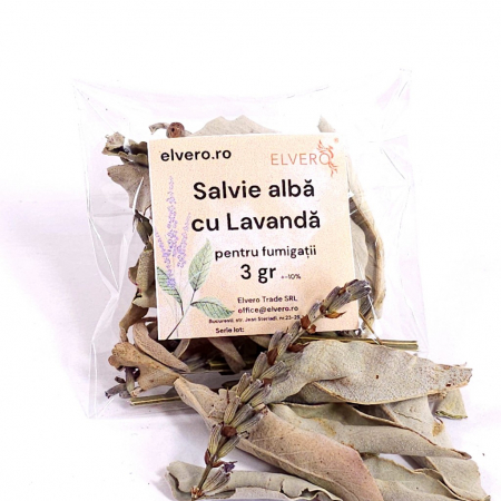 Salvie alba si lavanda uscate pentru fumigatii [1]