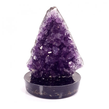 Minerale pe suport orgonic - Ametist pe disc orgonic