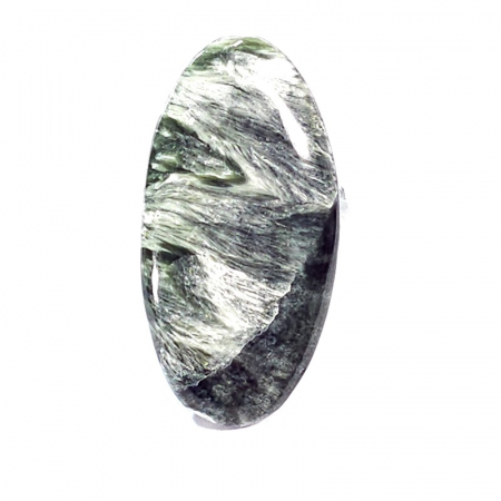 Cabochoane pietre naturale - Serafinit natural cu forma ovala de 33 mm