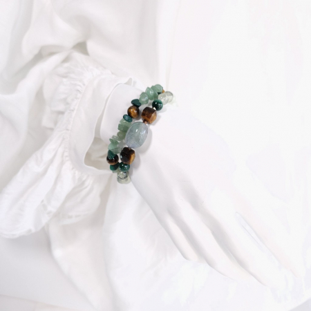 Set 2 bratari din pietre naturale verzi [5]